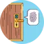 Fingerprint identification icon 64x64