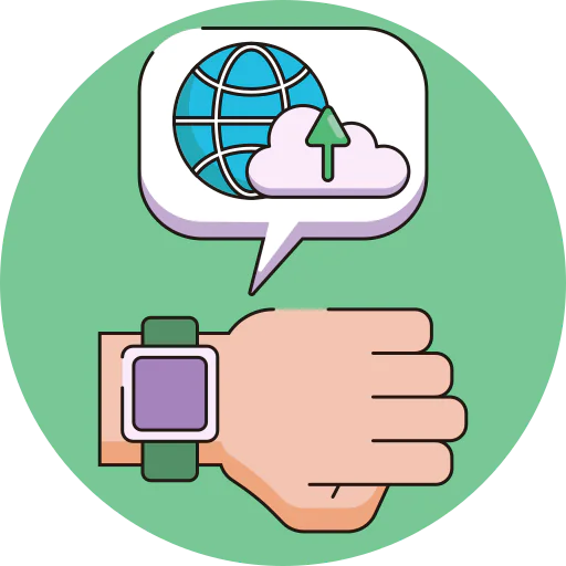 Cloud uploading icon