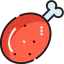 Chicken leg icon 64x64