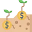 Money growth icon 64x64