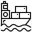 Cargo boat icon 64x64