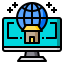 Online shopping icon 64x64