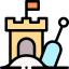 Sand castle icon 64x64