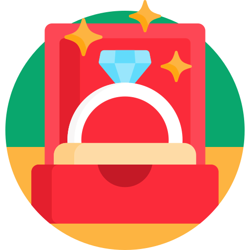 Diamond ring icon