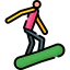 Snowboarding icon 64x64