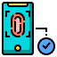 Fingerprint scan icon 64x64