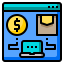 Online shopping icon 64x64