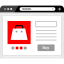 Online shopping icon 64x64