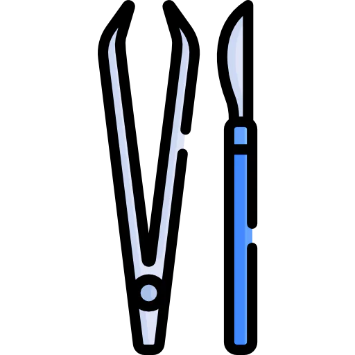 Surgery tools icon