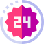 Open 24 hours 图标 64x64