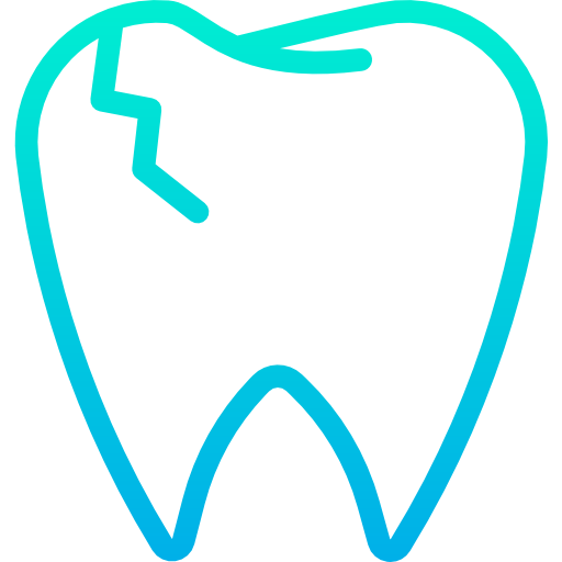 Broken tooth icon