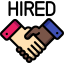 Hired icon 64x64