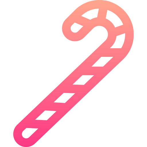 Candy cane icon