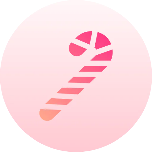 Candy cane icon