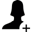 Add Female User icon 64x64