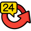 24 hours icon 64x64