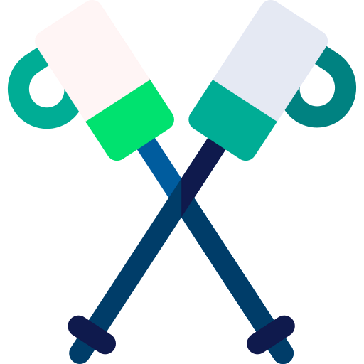Ski poles icon