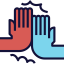 High five icon 64x64