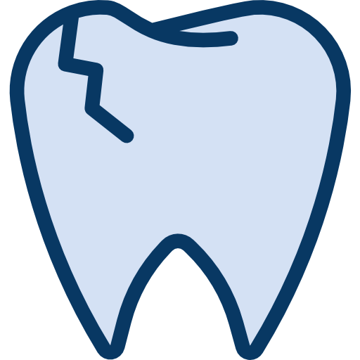 Broken tooth icon