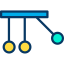 Newton cradle icon 64x64