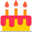 Birthday cake icon 64x64