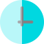 Circular clock icon 64x64