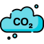 Carbon dioxide icon 64x64