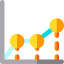 Line graph icon 64x64
