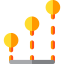 Line chart icon 64x64