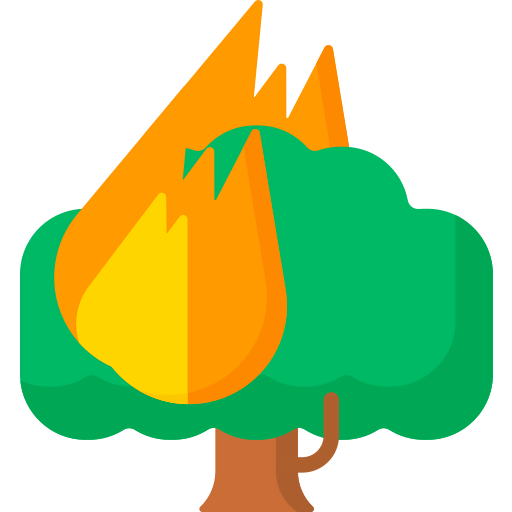 Forest fire icon