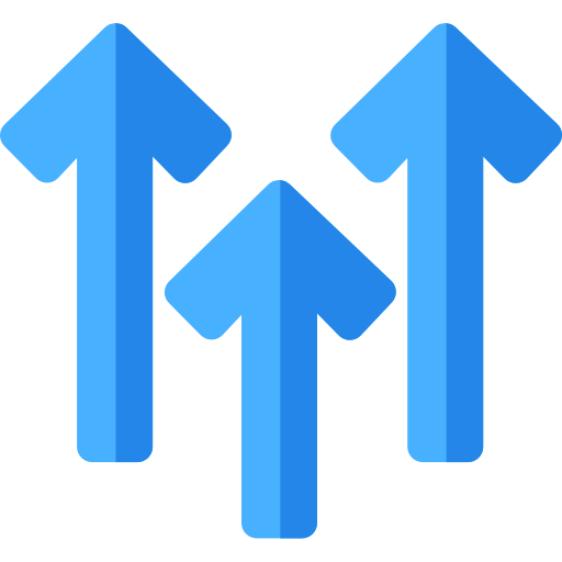 Arrows up icon