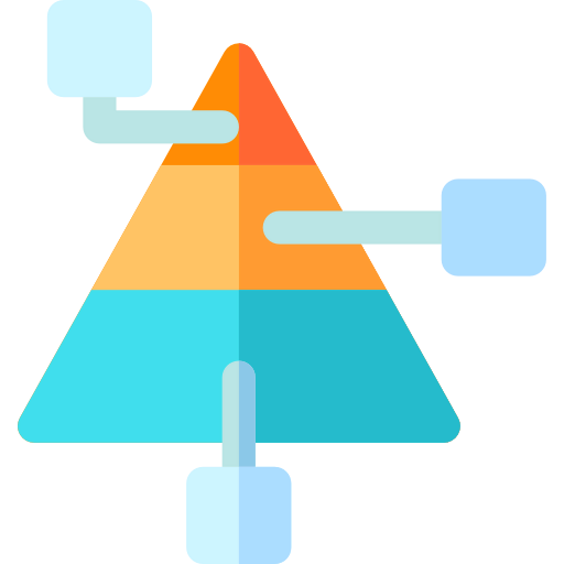 Pyramid chart icon