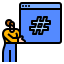Hashtag Symbol 64x64