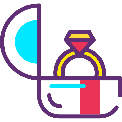 Diamond ring icon