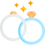 Wedding rings icon 64x64