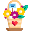 Flower bouquet icon 64x64