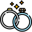 Wedding rings icon 64x64