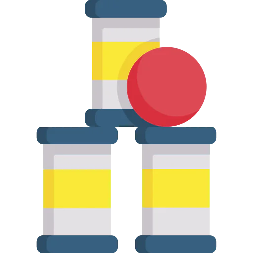 Bottle throw icon