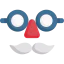 Glasses with mustache icon 64x64