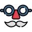 Glasses with mustache icon 64x64