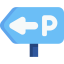 Parking sign icon 64x64