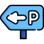 Parking sign icon 64x64