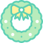 Christmas wreath icon 64x64