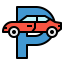 Car parking icon 64x64