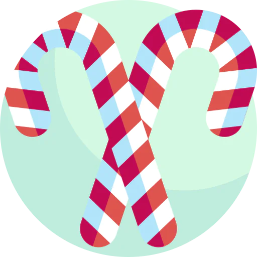 Candy cane icon