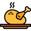 Roast food icon 64x64