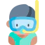 Snorkeling icon 64x64