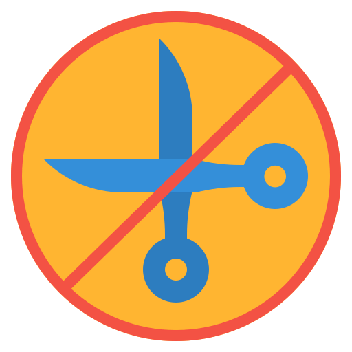 No sharp objects icon