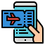 Plane ticket icon 64x64