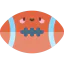 Rugby ball icon 64x64